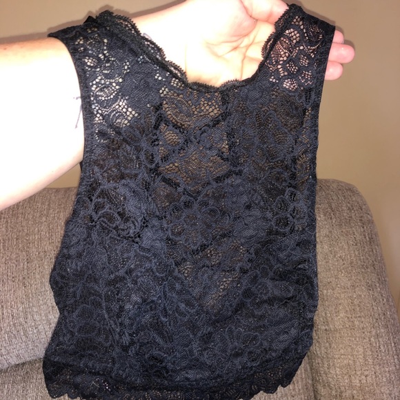 Victoria's Secret Other - VS high neck black lace bralette sz L New